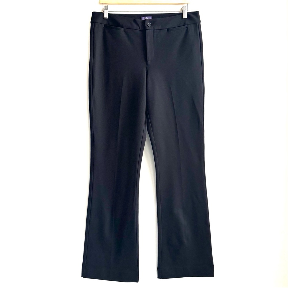 NYDJ Bootcut Ponte Trouser Dress Pants Black Size 10